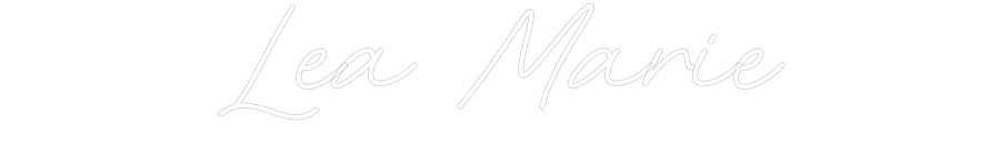 Customized Neon Sign: Lea Marie