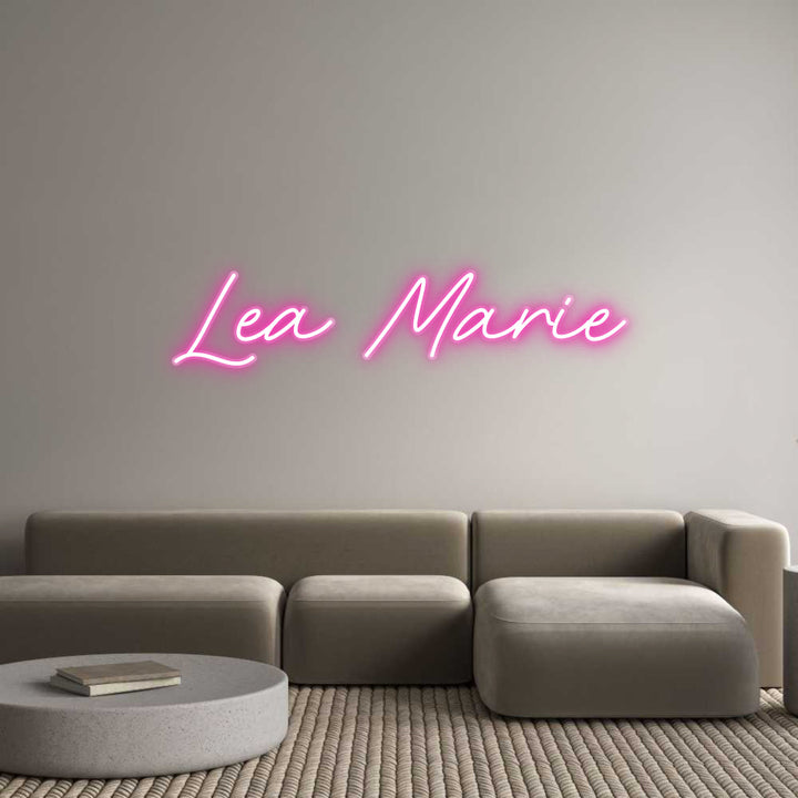 Customized Neon Sign: Lea Marie