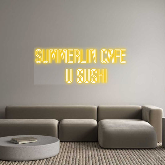 Customized Neon Sign: SUMMERLIN CAF...