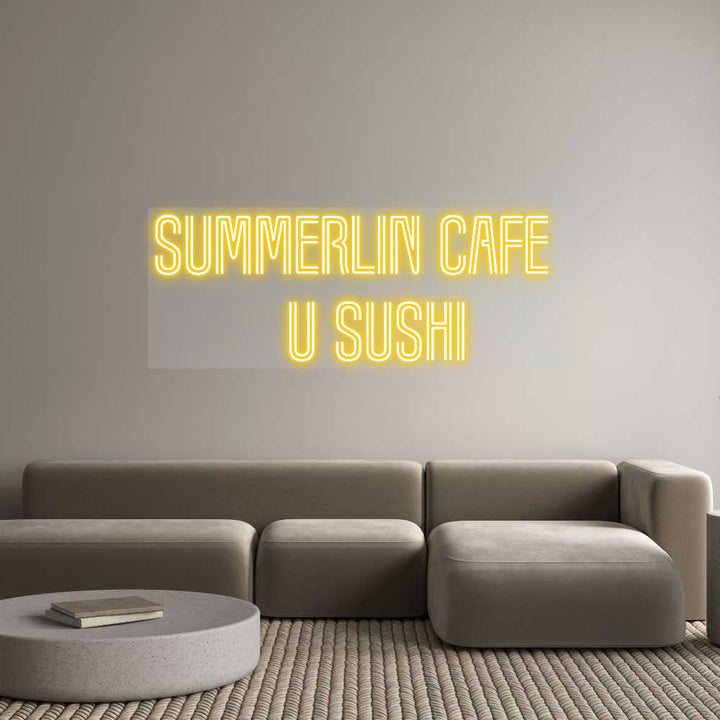 Customized Neon Sign: SUMMERLIN CAF...