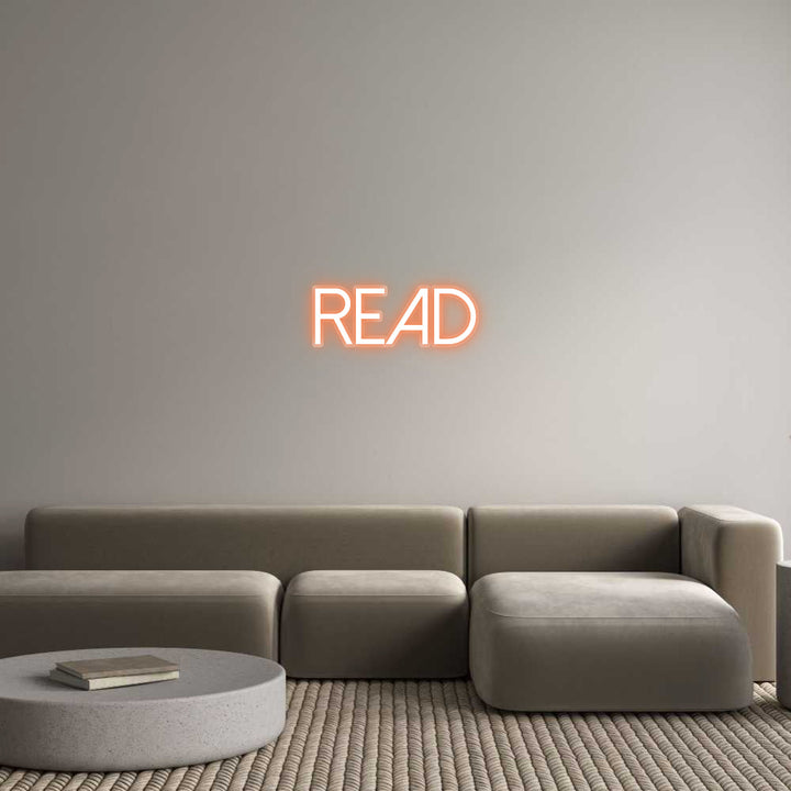 Customized Neon Sign: Read