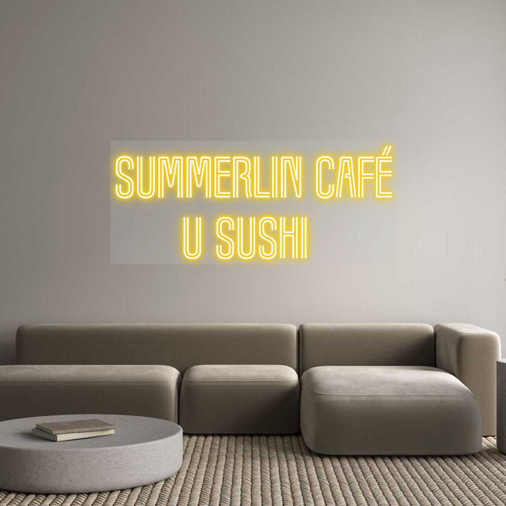 Customized Neon Sign: SUMMERLIN CAF...