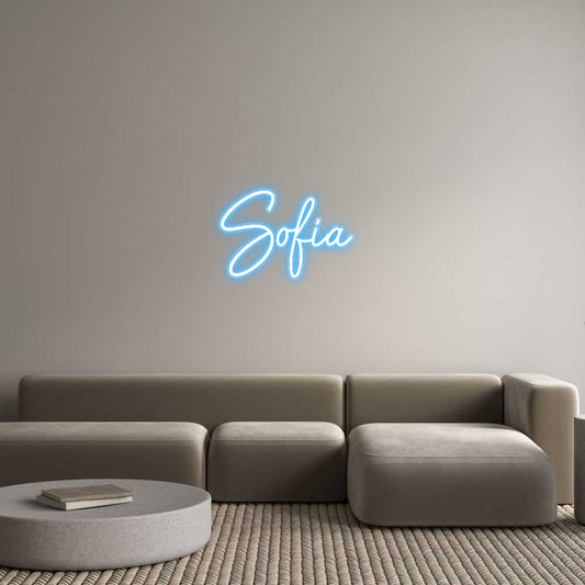 Customized Neon Sign: Sofia