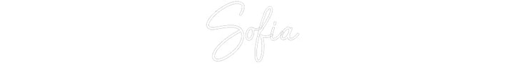 Customized Neon Sign: Sofia
