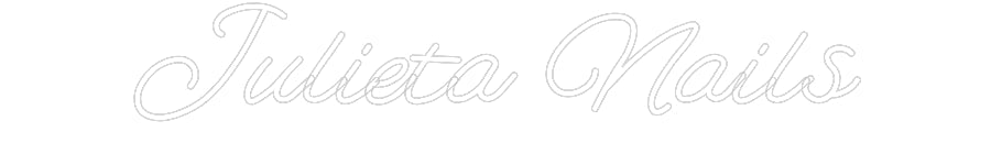Customized Neon Sign: Julieta Nails