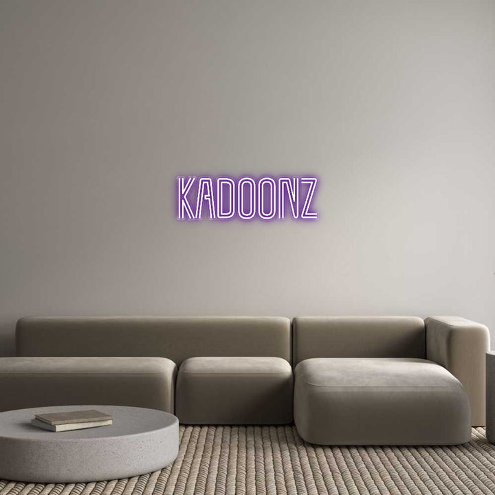 Customized Neon Sign: KADOONZ