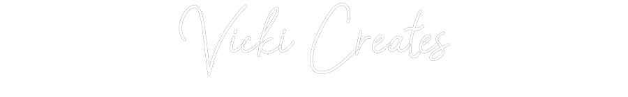 Customized Neon Sign: Vicki Creates