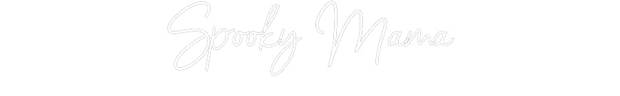 Customized Neon Sign: Spooky Mama