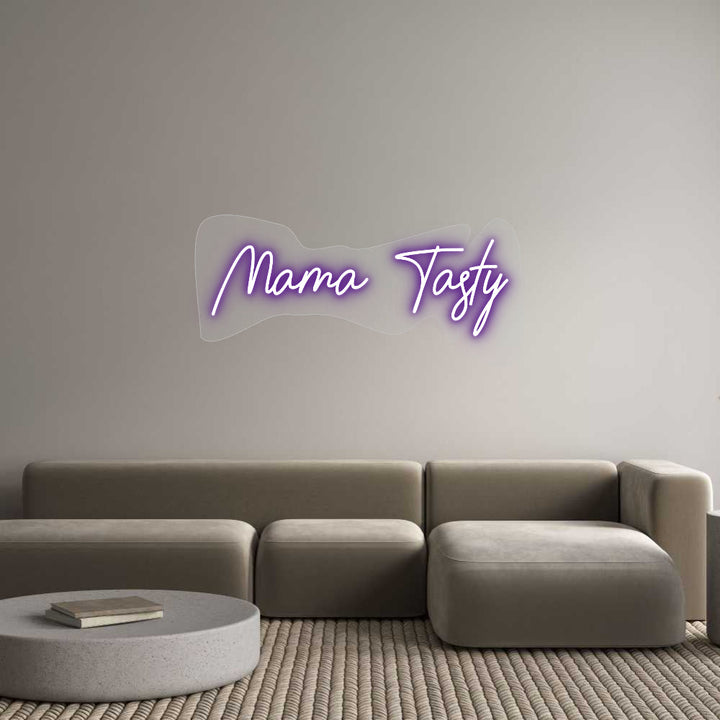 Customized Neon Sign: Mama Tasty