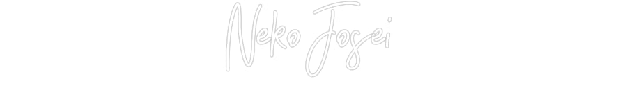 Customized Neon Sign: Neko Josei