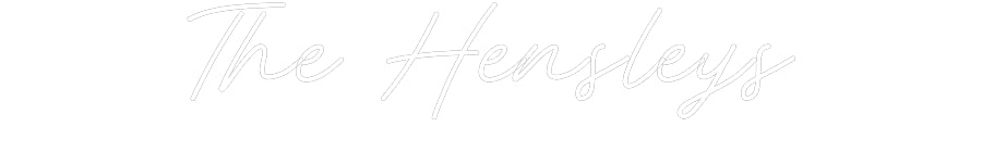 Customized Neon Sign: The Hensleys