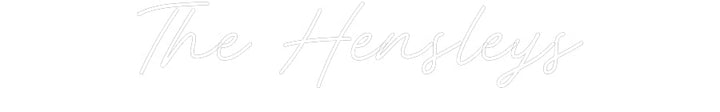Customized Neon Sign: The Hensleys