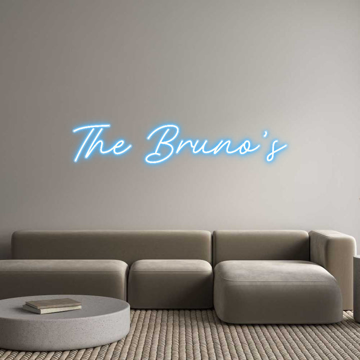 Customized Neon Sign: The Bruno’s