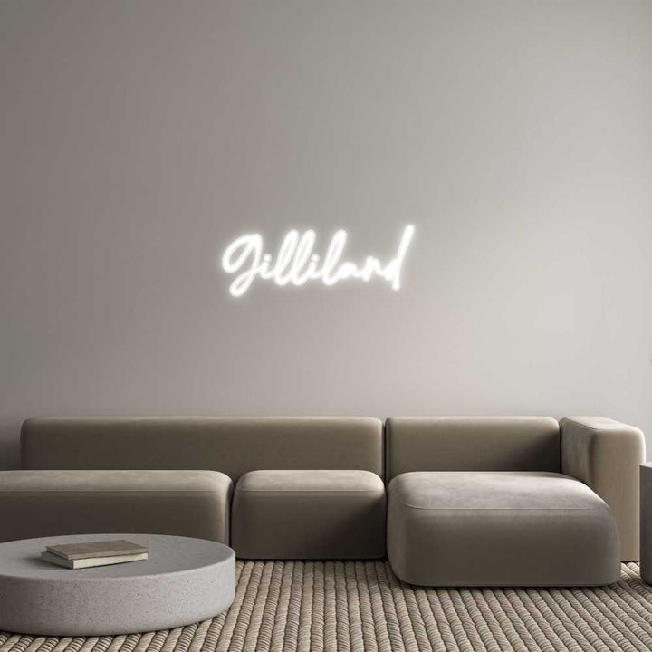 Customized Neon Sign: Gilliland