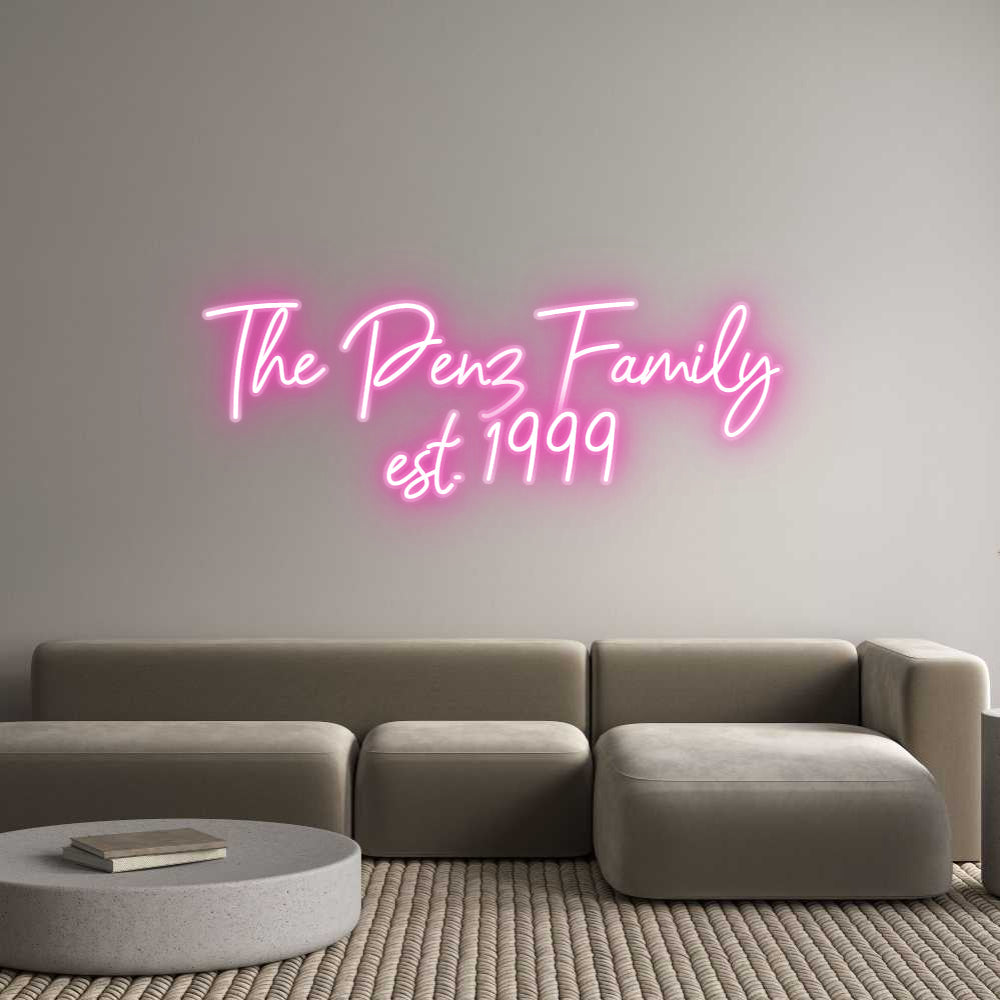 Customized Neon Sign: The Penz Fami...