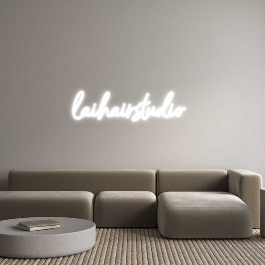 Customized Neon Sign: laihairstudio