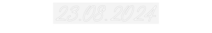 Customized Neon Sign: 23.08.2024