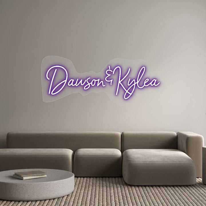 Customized Neon Sign: Dawson&Kylea