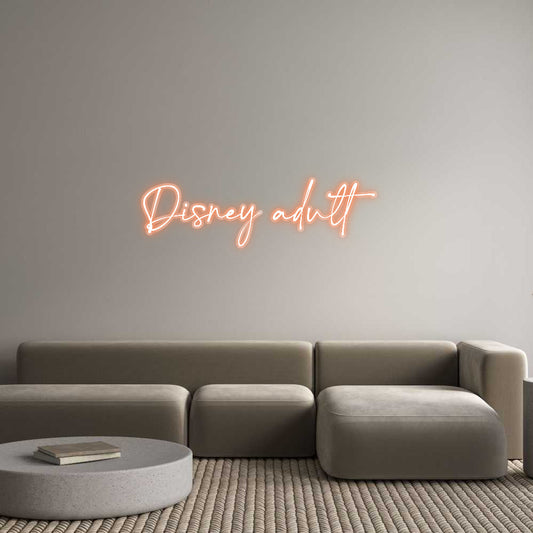Customized Neon Sign: Disney adult
