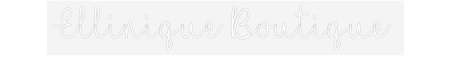 Customized Neon Sign: Ellinique Bou...