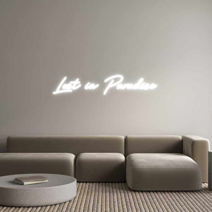 Customized Neon Sign: Lost in Parad...