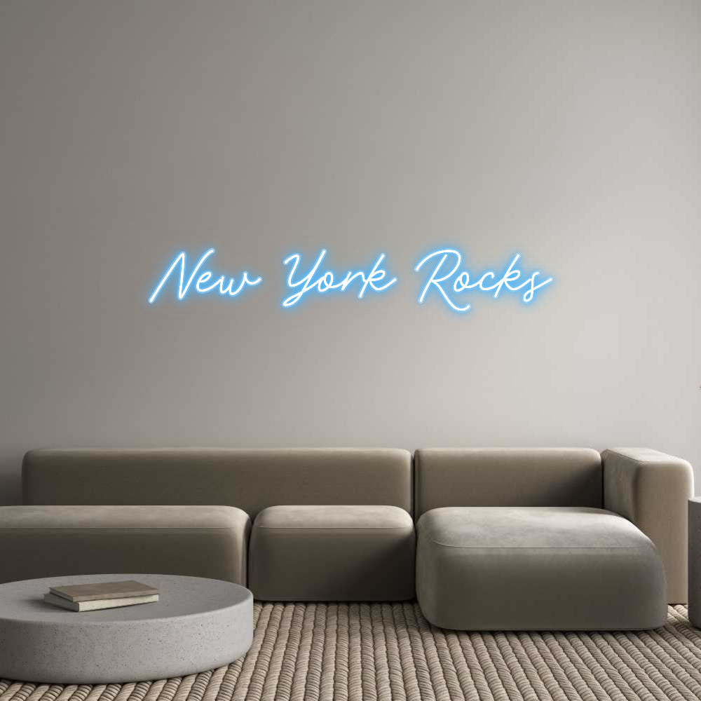 Customized Neon Sign: New York Rocks