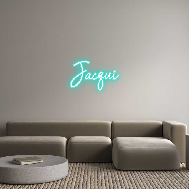 Customized Neon Sign: Jacqui