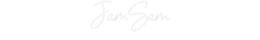 Customized Neon Sign: JamSam