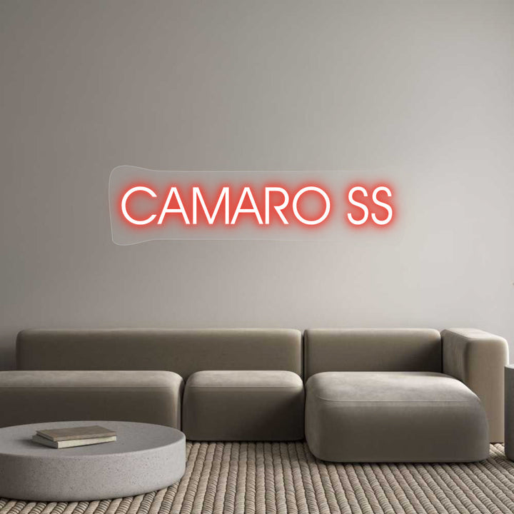Customized Neon Sign: CAMARO SS