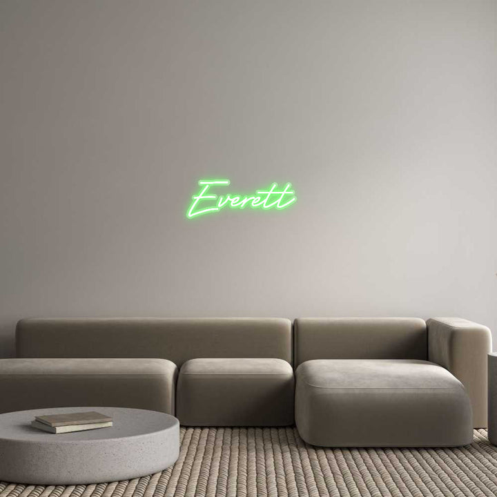 Customized Neon Sign: Everett