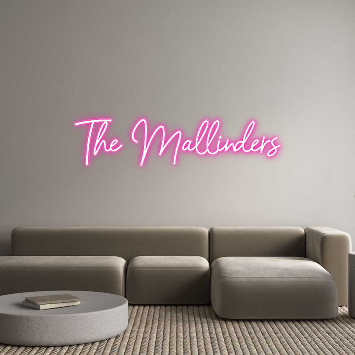 Customized Neon Sign: The Mallinders