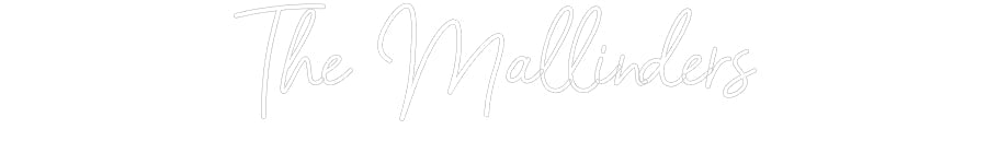 Customized Neon Sign: The Mallinders