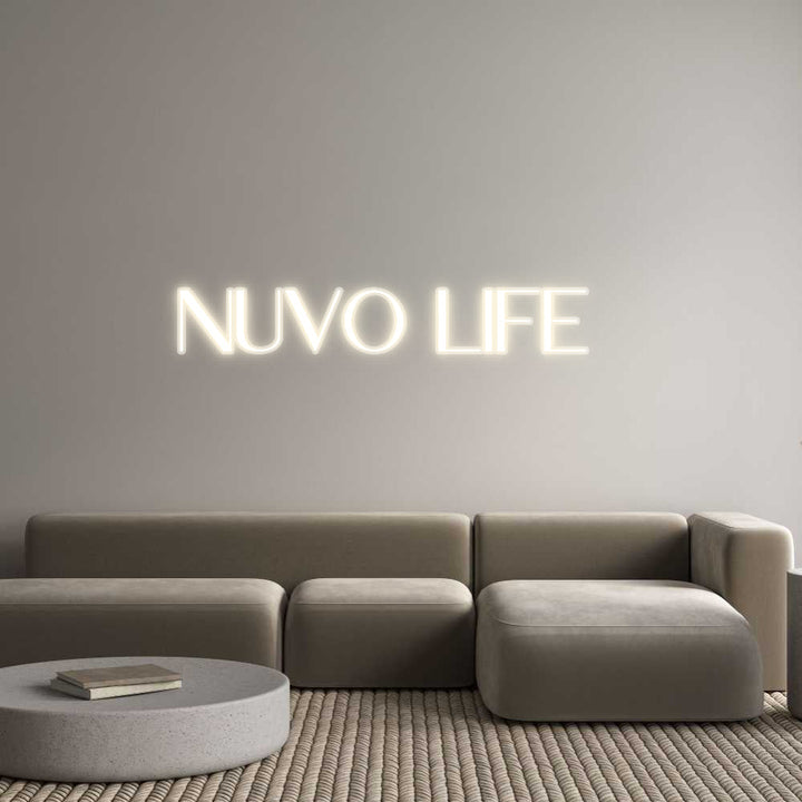Customized Neon Sign: Nuvo Life