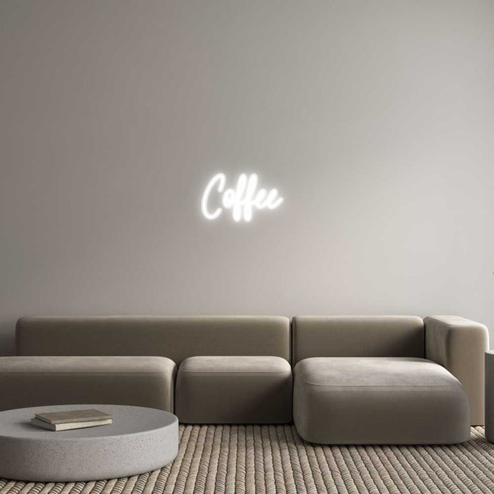 Customized Neon Sign: Coffee