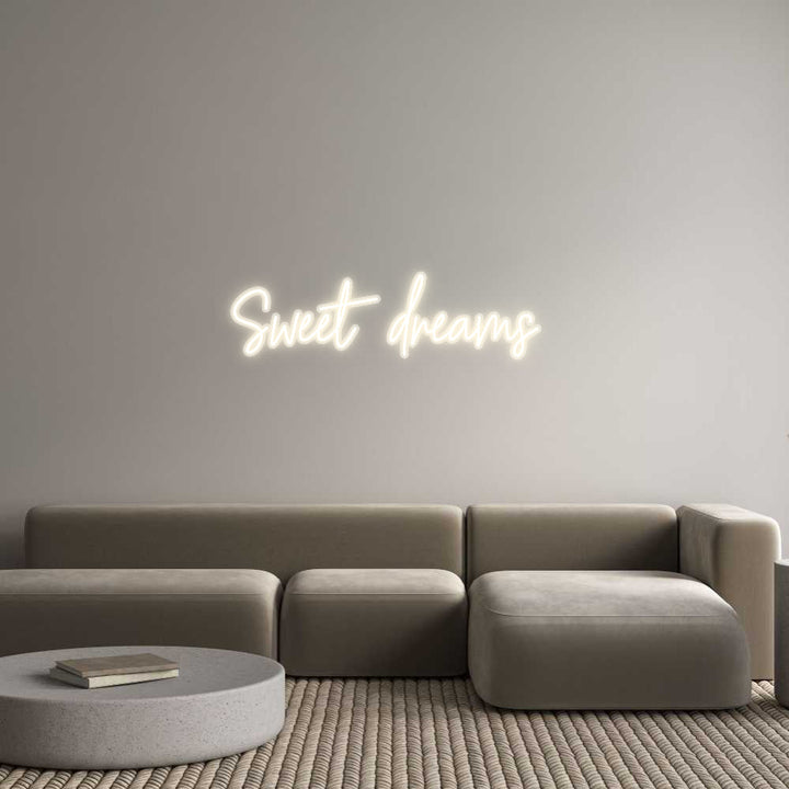 Customized Neon Sign: Sweet dreams