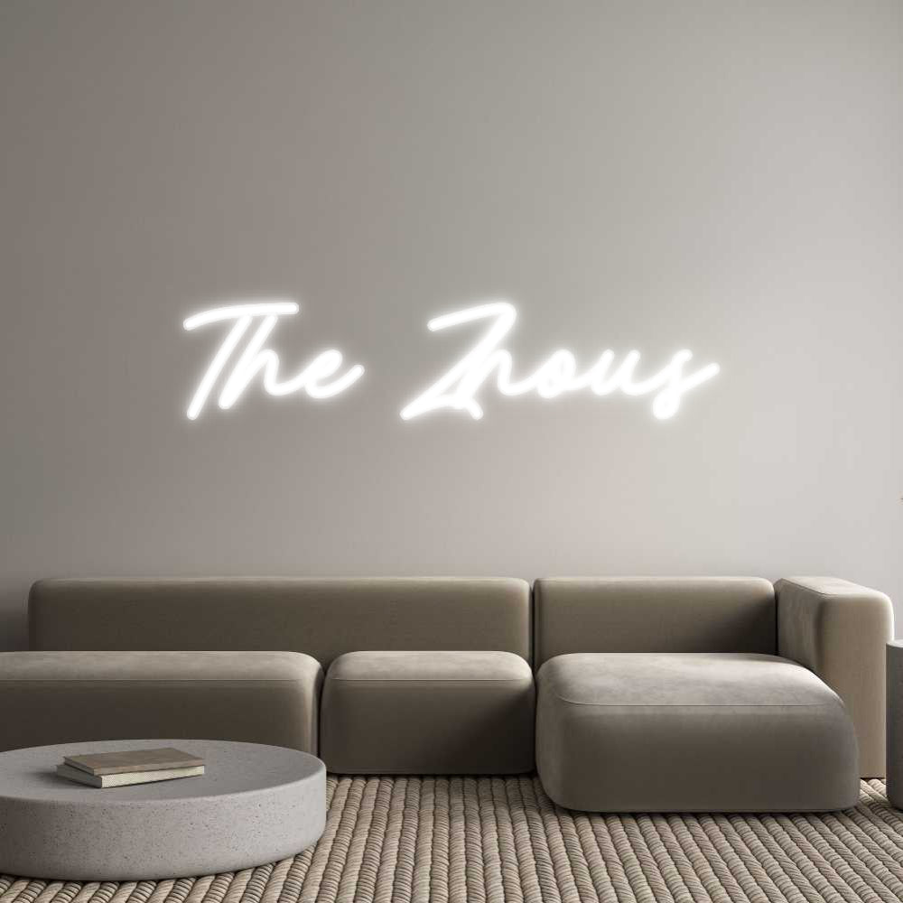 Customized Neon Sign: The Zhous