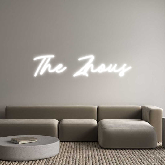 Customized Neon Sign: The Zhous