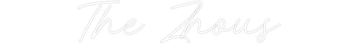 Customized Neon Sign: The Zhous