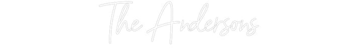 Customized Neon Sign: The Andersons
