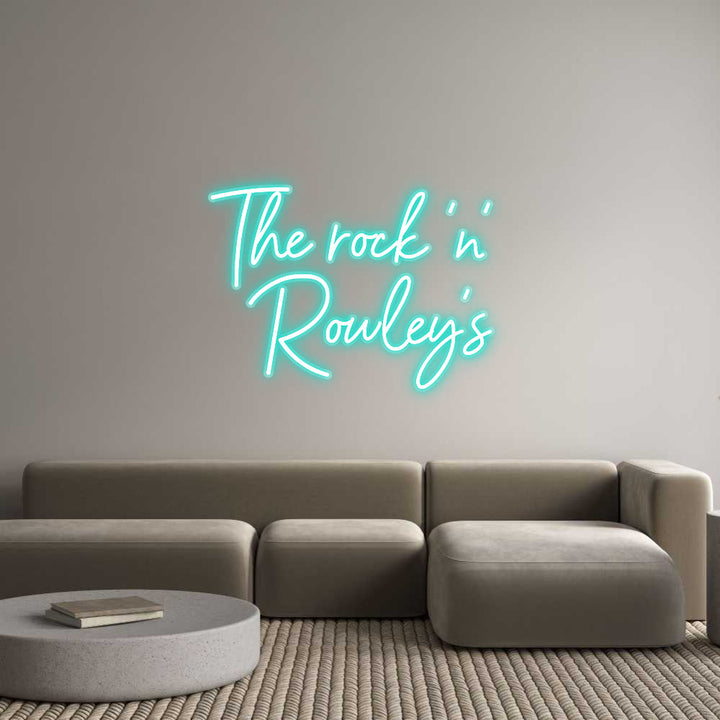 Customized Neon Sign: The rock 'n' ...