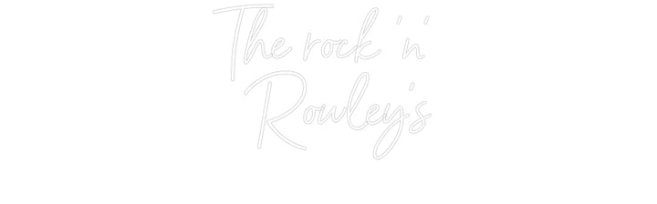 Customized Neon Sign: The rock 'n' ...