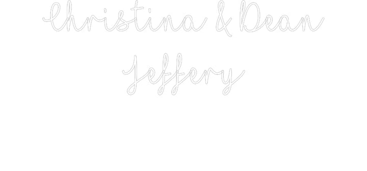 Customized Neon Sign: Christina & D...