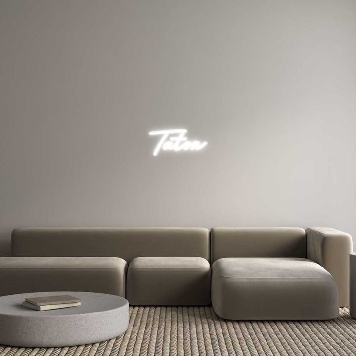 Customized Neon Sign: Taton