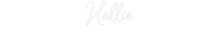 Customized Neon Sign: Hallie