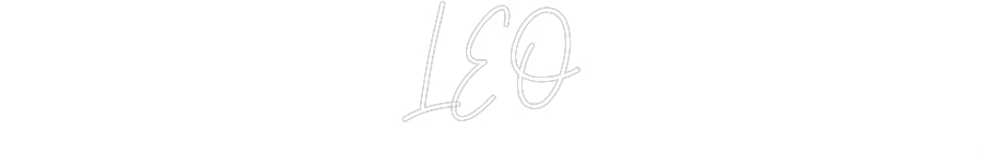 Customized Neon Sign: LEO