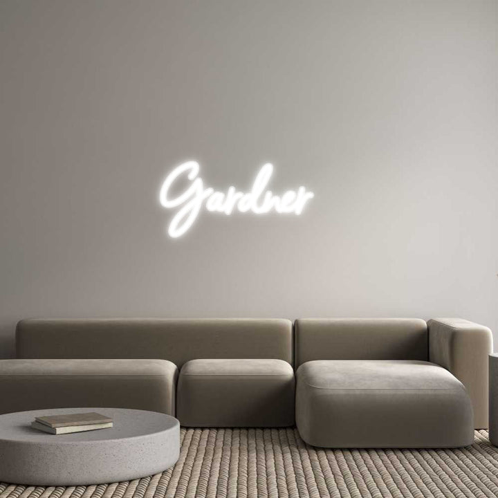 Customized Neon Sign: Gardner