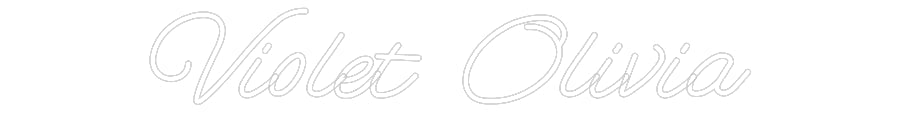 Customized Neon Sign: Violet Olivia