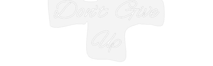 Customized Neon Sign: Don’t Give
Up
