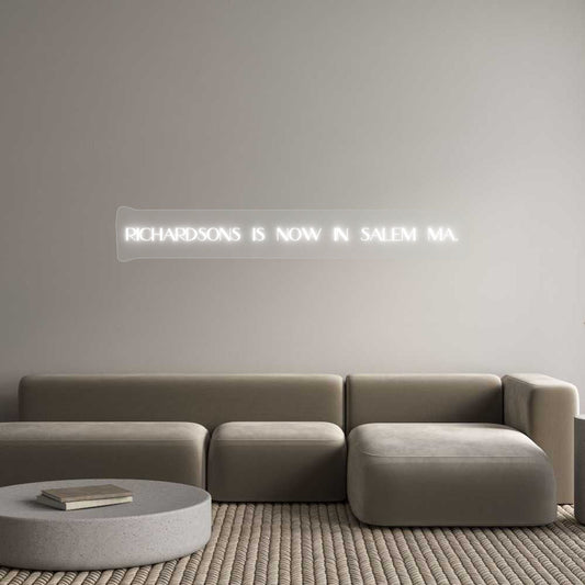 Customized Neon Sign: Richardsons i...