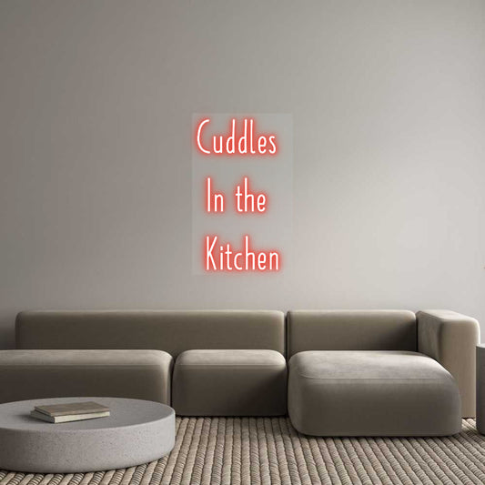 Customized Neon Sign: Cuddles 
In ...
